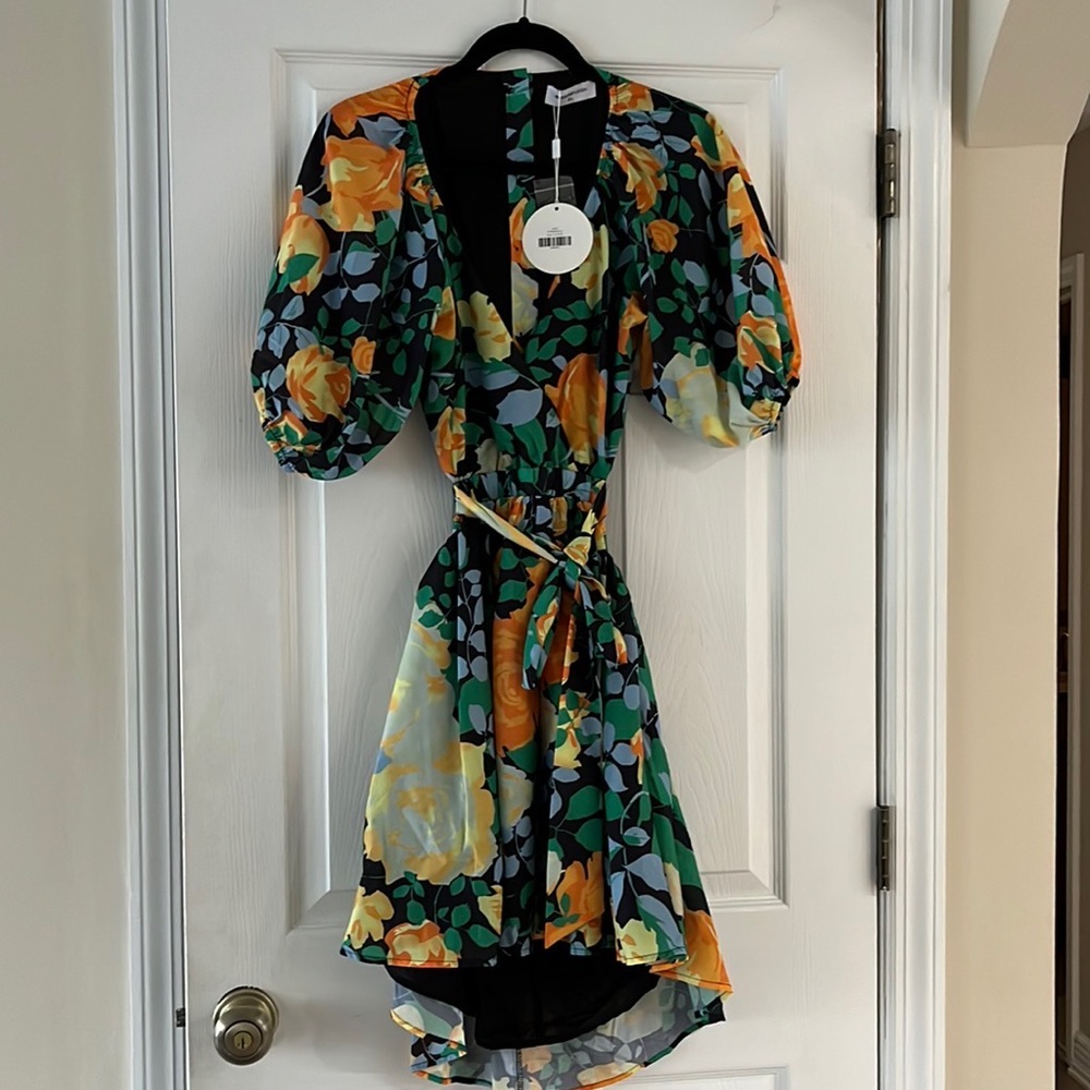 Kendra Mini Dress - Black Floral